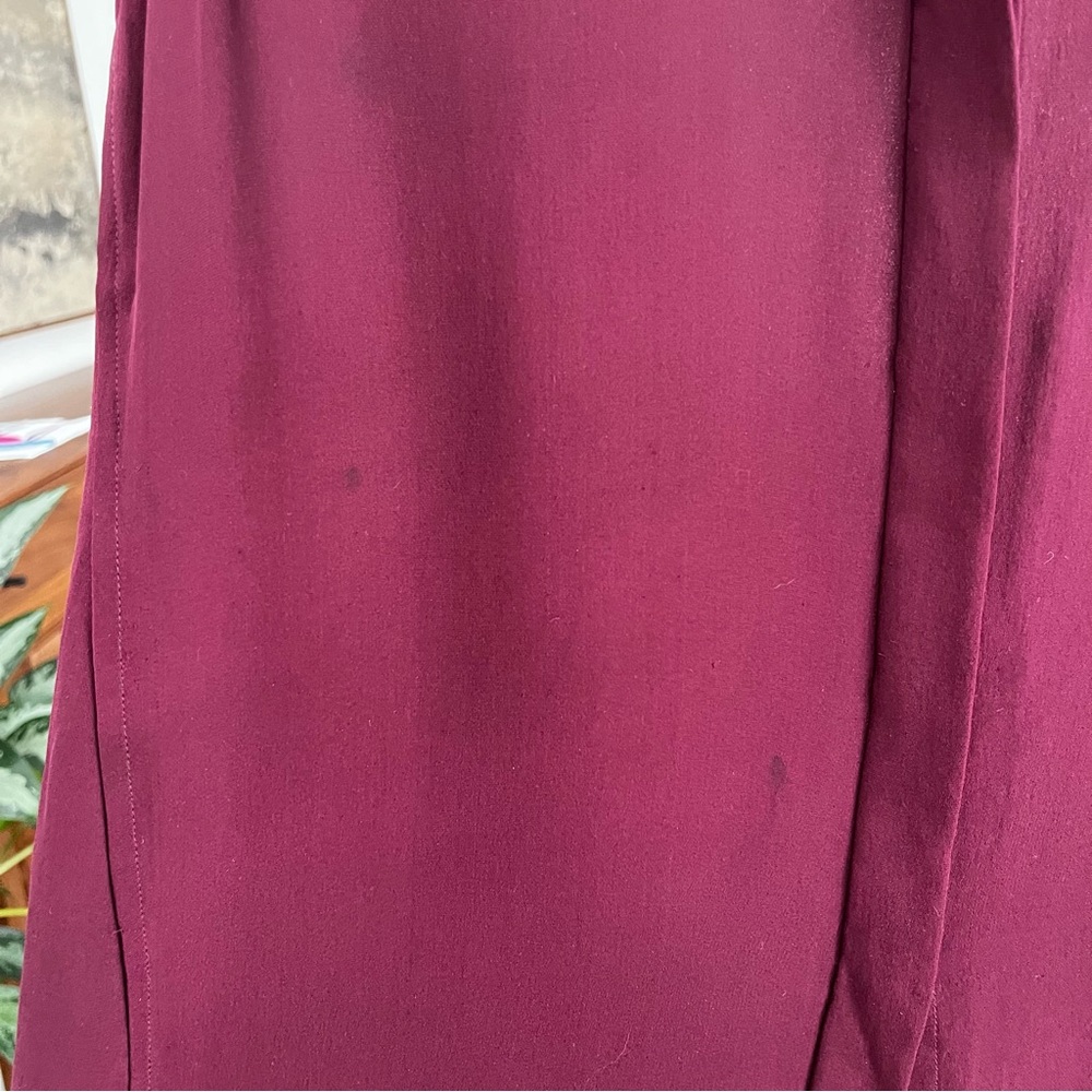 J. Crew 100% Silk Sleeveless Burgundy Top - Picture 5 of 5